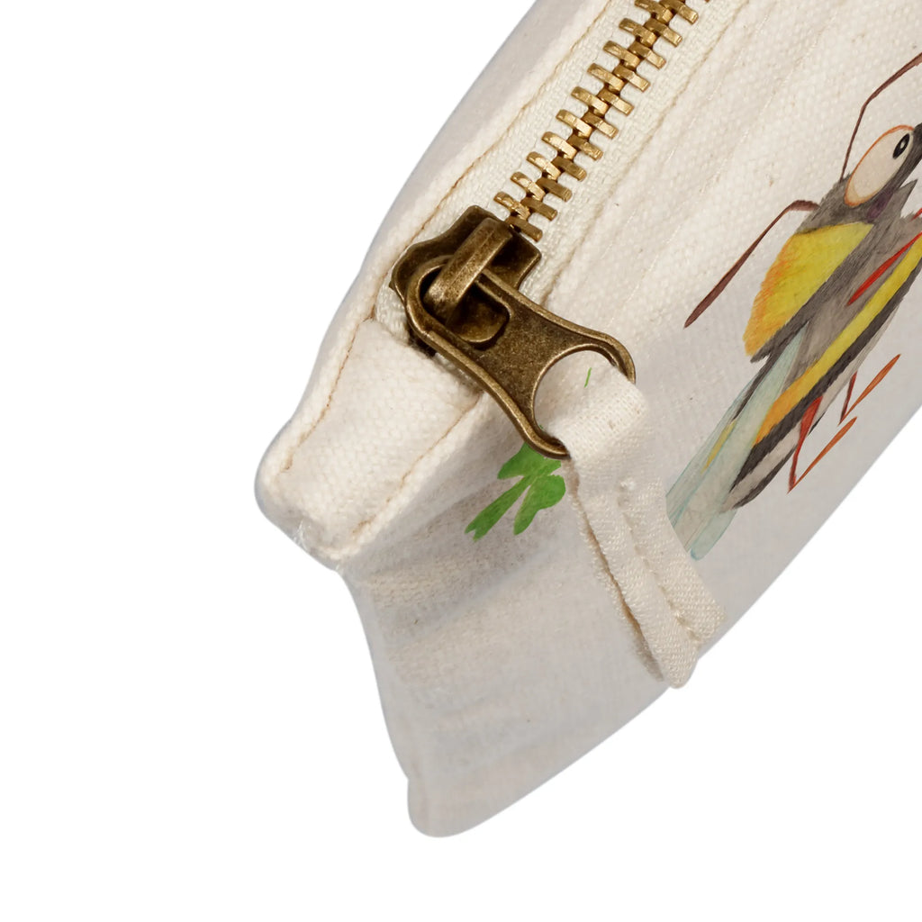 Make-up bag bumblebees shamrock small animals, cute, funny, cute animal motives, hand drawn, small world, funny sayings, good mood, happy, gifts, gift ideas, special gifts, animal lover, card, bee decoration, bumblebee, bee, saying positive, saying happy, become happy, be happy, saying beautiful