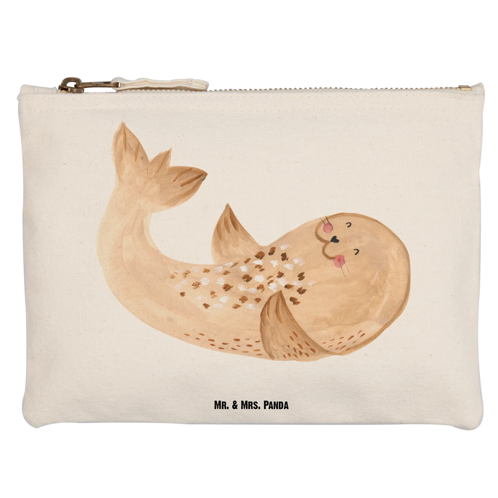 Schminktasche Robbe Liegen Waschbeutel, Schminktasche, Waschtasche, Federmappe, utensilientasche, Schminkbeutel, Schminktäschchen, Kulturtasche, Schlampermäppchen, Kosmetiktasche, toiletry bag, Kosmetikbeutel, Stiftemäppchen, aufbewahrungstasche, Etui, Mäppchen, beauty case, Kulturbeutel, kosmetiktäschchen, beauty tasche, pinsel tasche, aufbewahrungsbeutel, pencil case, Lustige Sprüche, Tiermotive, Tiere, Gute Laune, Nordsee, Robben, Freude, Seehund, Lachen, Strand, Meerestier, Robbe, Ostsee