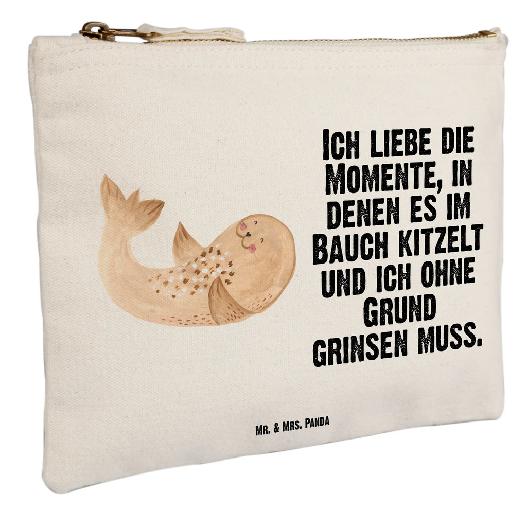 Schminktasche Robbe Liegen Waschbeutel, Schminktasche, Waschtasche, Federmappe, utensilientasche, Schminkbeutel, Schminktäschchen, Kulturtasche, Schlampermäppchen, Kosmetiktasche, toiletry bag, Kosmetikbeutel, Stiftemäppchen, aufbewahrungstasche, Etui, Mäppchen, beauty case, Kulturbeutel, kosmetiktäschchen, beauty tasche, pinsel tasche, aufbewahrungsbeutel, pencil case, Lustige Sprüche, Tiermotive, Tiere, Gute Laune, Nordsee, Robben, Freude, Seehund, Lachen, Strand, Meerestier, Robbe, Ostsee
