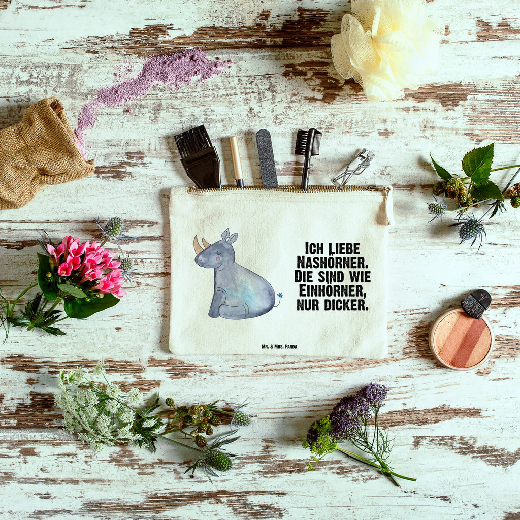 torebka na makijaż Jednorożec Nosorożec pinsel tasche, pencil case, Waschbeutel, beauty case, Kulturtasche, Mäppchen, Federmappe, kosmetiktäschchen, Waschtasche, Schlampermäppchen, aufbewahrungsbeutel, Schminkbeutel, Etui, Kulturbeutel, Schminktäschchen, aufbewahrungstasche, utensilientasche, toiletry bag, Kosmetiktasche, Schminktasche, Stiftemäppchen, beauty tasche, Kosmetikbeutel, Einhörner, Unicorn, Einhorn, Einhorn Deko, Erwachsenwerden, Glitzer, Einhornpower, Nashörner, Zoo, Regenbogen, Nashorn, Witzig, Lustig