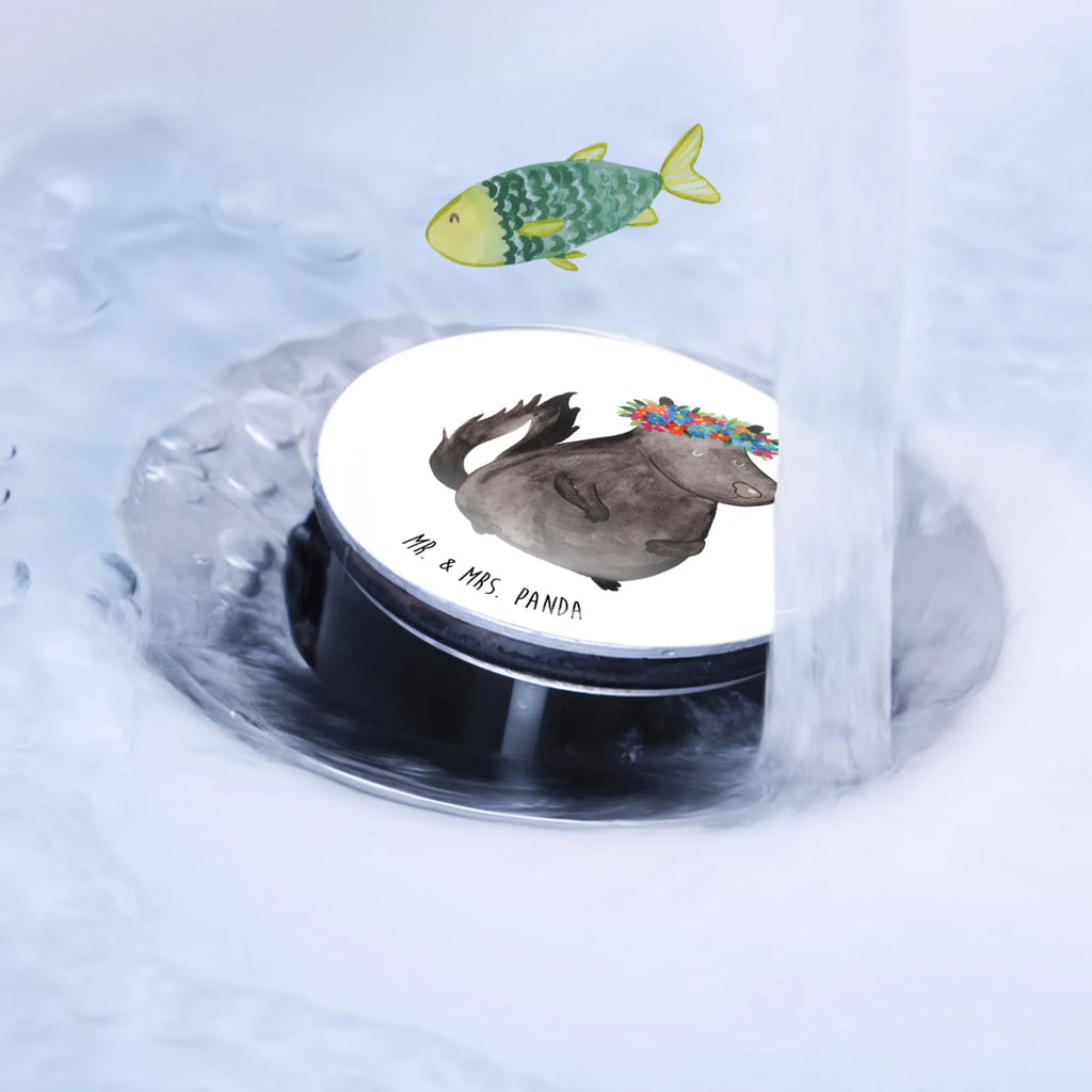 Waschbecken Stöpsel Stinktier Blumenmaedchen Stöpsel, Waschbecken Stopfen, Waschbecken, Abflussstöpsel, Ablaufgarnitur, Stinktier, Skunk, Raubtier, Namaste, Wildtier, Yoga, Stinki, Stinker