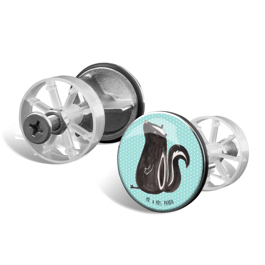 Sink plug skunk Sit washbasin plugs, stoppers, drain set, Washbasin plugs, washbasin, universal, drain plugs, Skunk, skunk, office, know-it-all, stinker, stinky, predator, slogan, law, wild animal