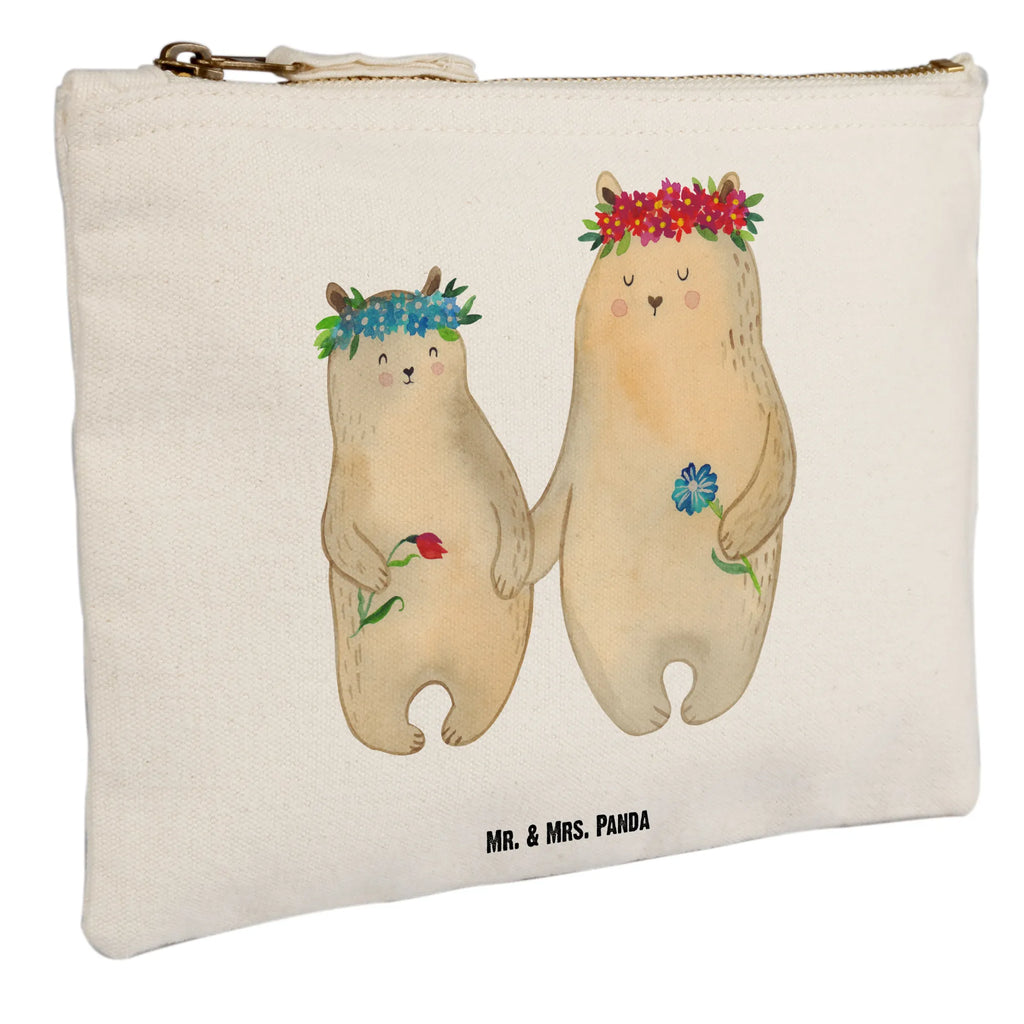 Make-up bag Bears with flower crown pencil case, Schminkbeutel, Schlampermäppchen, utensilientasche, Stiftemäppchen, Kulturbeutel, Kosmetiktasche, Federmappe, beauty case, Waschbeutel, aufbewahrungsbeutel, Mäppchen, toiletry bag, kosmetiktäschchen, pinsel tasche, Kulturtasche, beauty tasche, Etui, aufbewahrungstasche, Schminktasche, Schminktäschchen, Waschtasche, Kosmetikbeutel, Bruder, Papa, Opa, Schwester, Oma, Familie, Vatertag, Mama, Muttertag, Kinder, Lieblingsmama, Family, Mutti, Töchter, Lieblingsmensch, Tochter, Kind, Beste Mutter, Vorbild, Mutter, Mami, Bär, Bären, Weltbeste Mama, Geschenk Mama. Muttertag