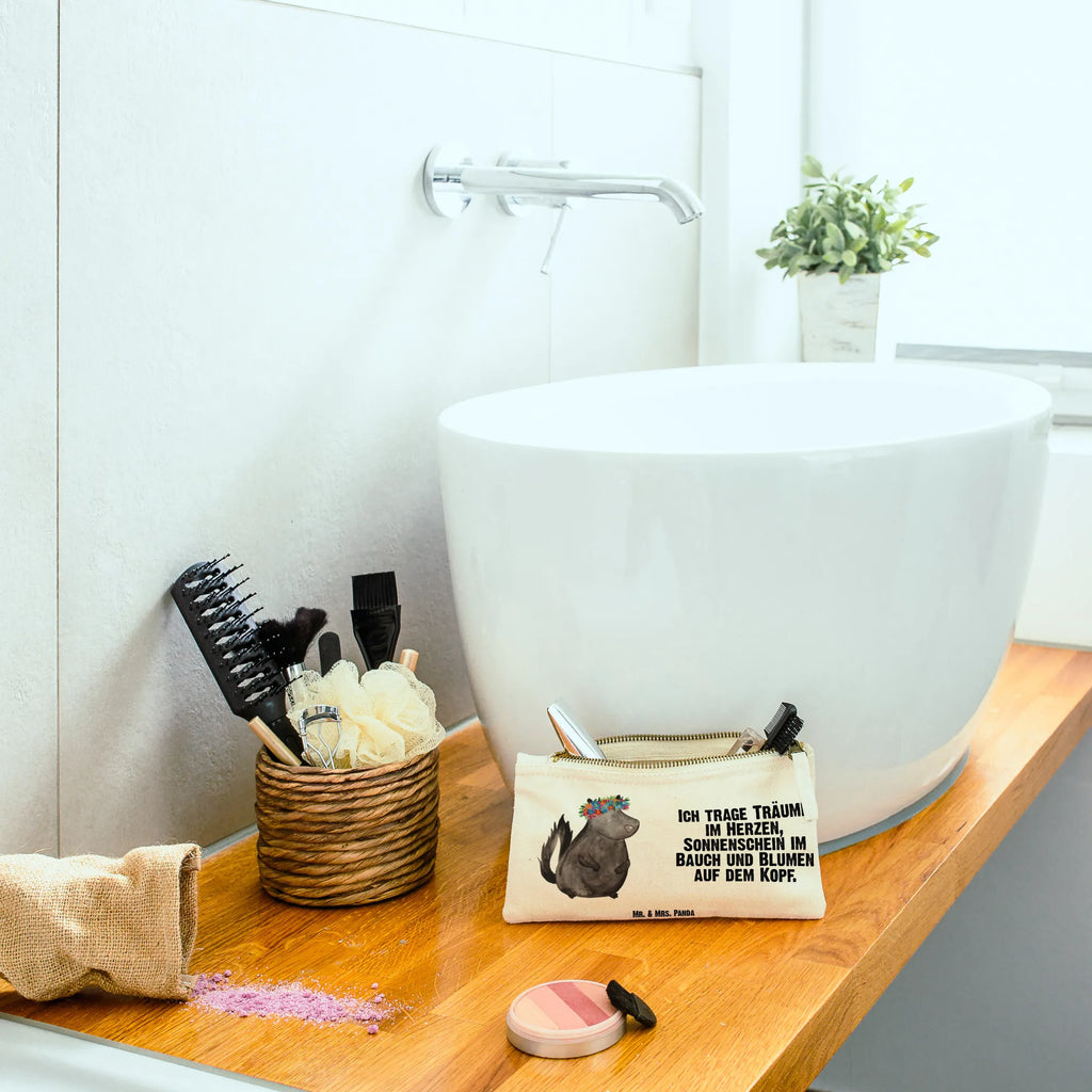 Make-up bag skunk Girl Skunk, Wild animal, Laugh, Stinker, Stinky, Love, Live, Namaste, Yoga, Predator