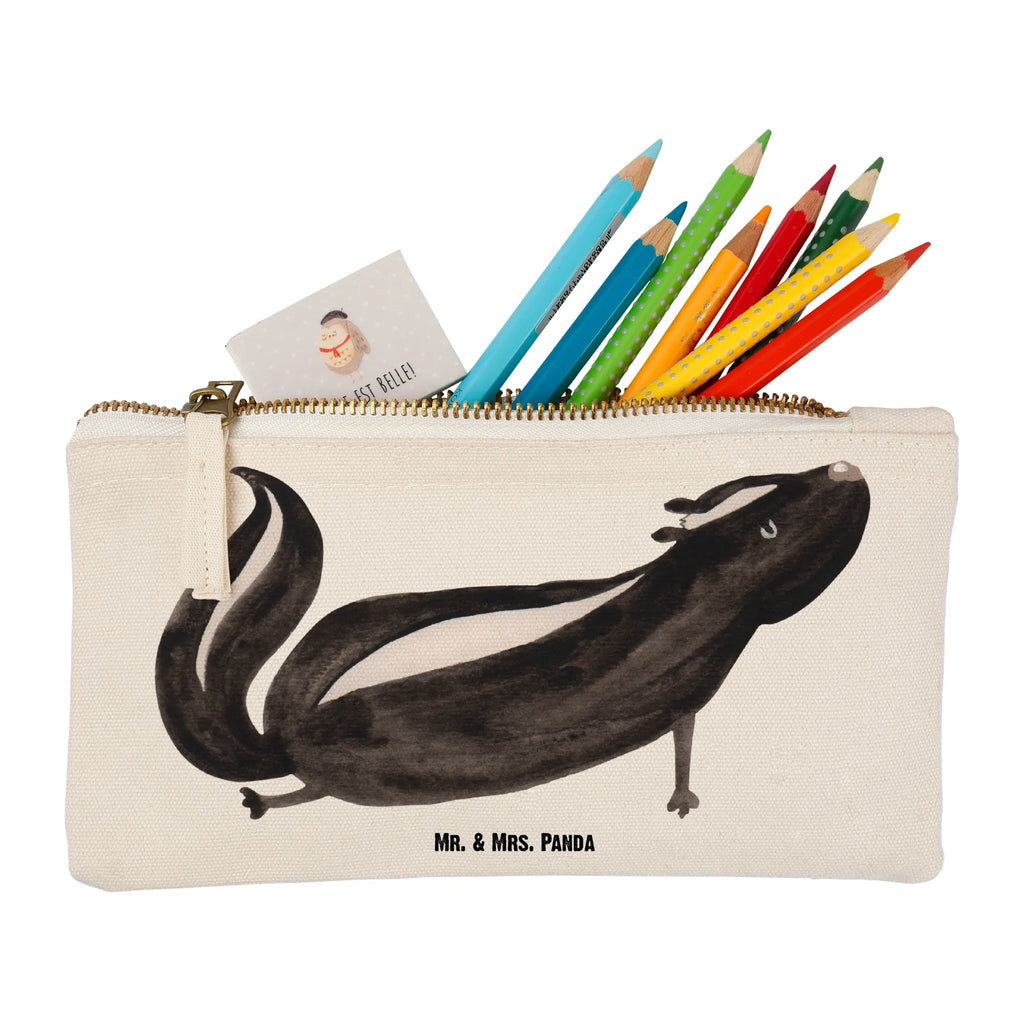 torebka na makijaż skunks Joga Schminktäschchen, Waschbeutel, pinsel tasche, beauty tasche, pencil case, Kosmetikbeutel, Etui, Schminkbeutel, Kulturbeutel, Stiftemäppchen, aufbewahrungstasche, Federmappe, Schminktasche, Mäppchen, Schlampermäppchen, utensilientasche, toiletry bag, Kulturtasche, Kosmetiktasche, aufbewahrungsbeutel, Waschtasche, beauty case, kosmetiktäschchen, Stinktier, Skunk, Stinki, Lache, Raubtier, Namaste, Wildtier, Stinker, Liebe, Lebe, Yoga