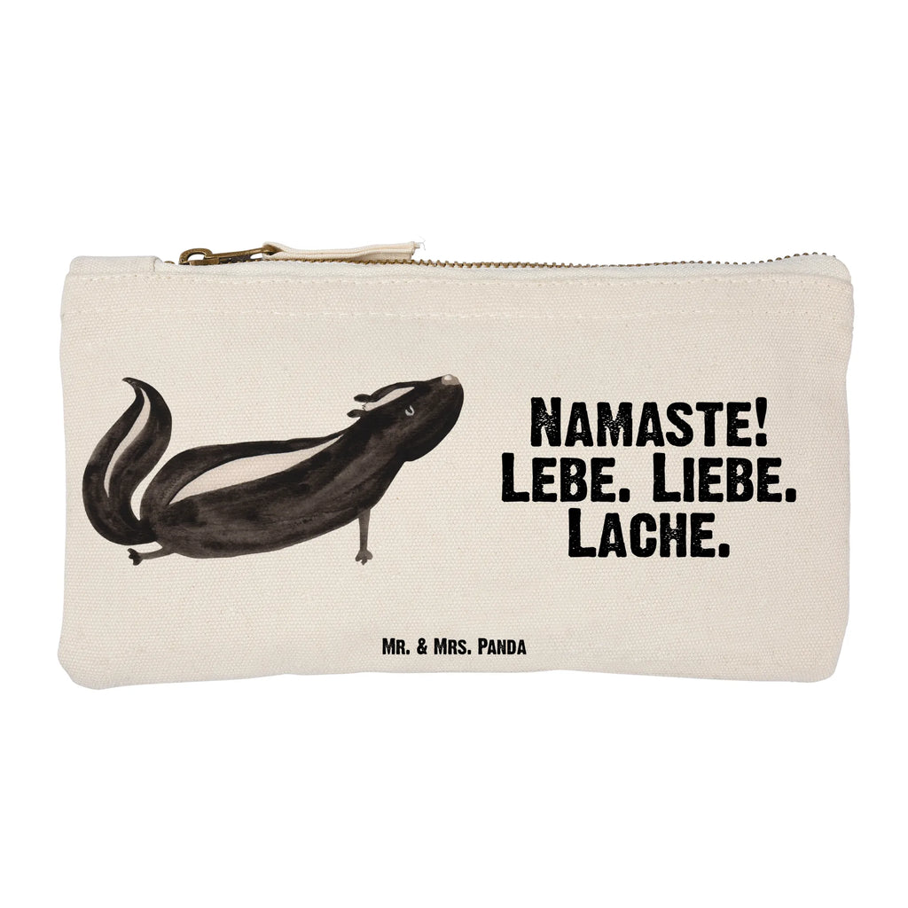 torebka na makijaż skunks Joga Schminktäschchen, Waschbeutel, pinsel tasche, beauty tasche, pencil case, Kosmetikbeutel, Etui, Schminkbeutel, Kulturbeutel, Stiftemäppchen, aufbewahrungstasche, Federmappe, Schminktasche, Mäppchen, Schlampermäppchen, utensilientasche, toiletry bag, Kulturtasche, Kosmetiktasche, aufbewahrungsbeutel, Waschtasche, beauty case, kosmetiktäschchen, Stinktier, Skunk, Stinki, Lache, Raubtier, Namaste, Wildtier, Stinker, Liebe, Lebe, Yoga