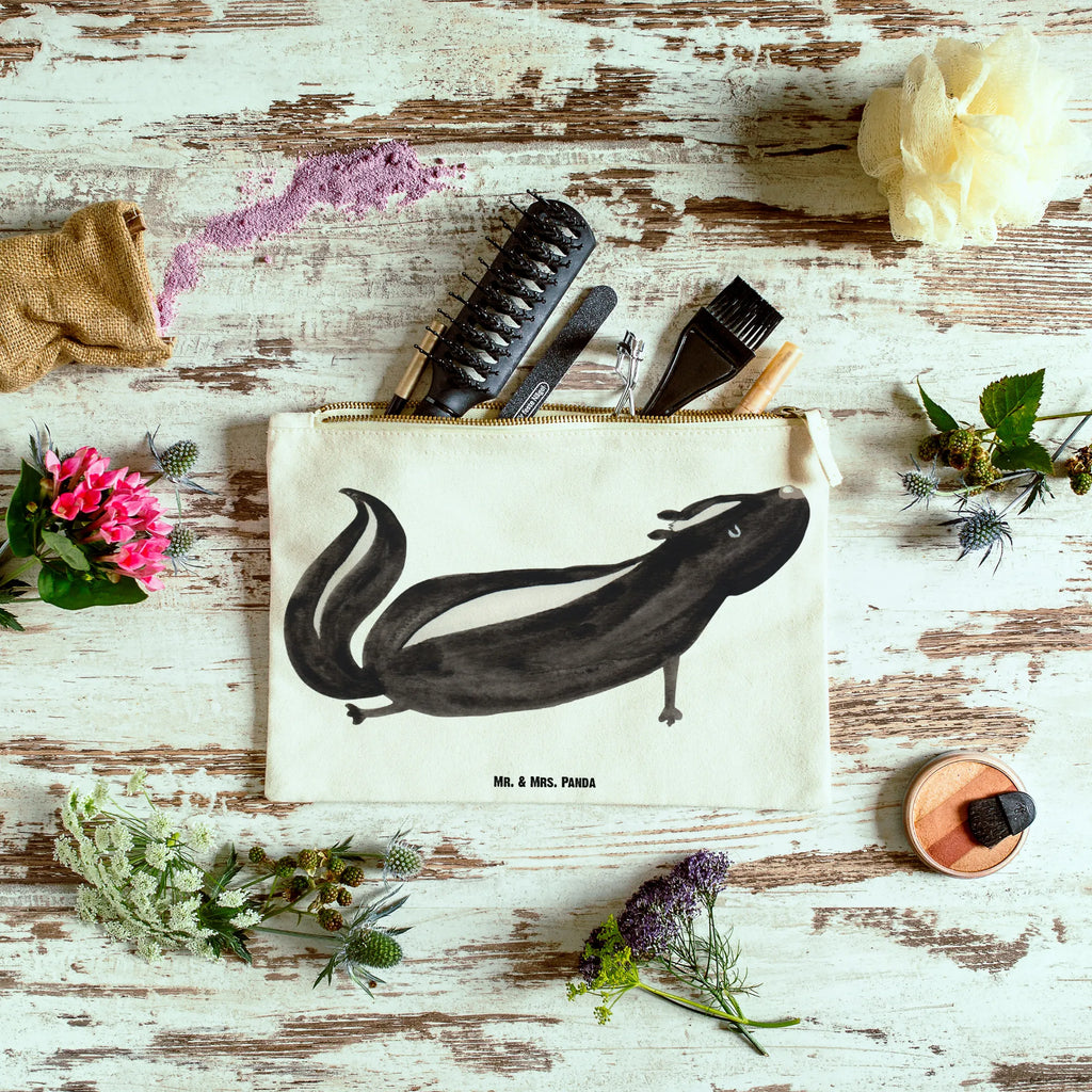 torebka na makijaż skunks Joga Schminktäschchen, Waschbeutel, pinsel tasche, beauty tasche, pencil case, Kosmetikbeutel, Etui, Schminkbeutel, Kulturbeutel, Stiftemäppchen, aufbewahrungstasche, Federmappe, Schminktasche, Mäppchen, Schlampermäppchen, utensilientasche, toiletry bag, Kulturtasche, Kosmetiktasche, aufbewahrungsbeutel, Waschtasche, beauty case, kosmetiktäschchen, Stinktier, Skunk, Stinki, Lache, Raubtier, Namaste, Wildtier, Stinker, Liebe, Lebe, Yoga