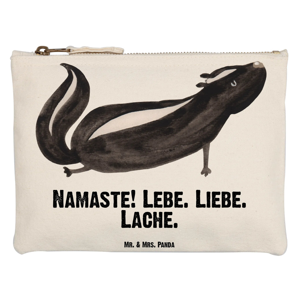 torebka na makijaż skunks Joga Schminktäschchen, Waschbeutel, pinsel tasche, beauty tasche, pencil case, Kosmetikbeutel, Etui, Schminkbeutel, Kulturbeutel, Stiftemäppchen, aufbewahrungstasche, Federmappe, Schminktasche, Mäppchen, Schlampermäppchen, utensilientasche, toiletry bag, Kulturtasche, Kosmetiktasche, aufbewahrungsbeutel, Waschtasche, beauty case, kosmetiktäschchen, Stinktier, Skunk, Stinki, Lache, Raubtier, Namaste, Wildtier, Stinker, Liebe, Lebe, Yoga