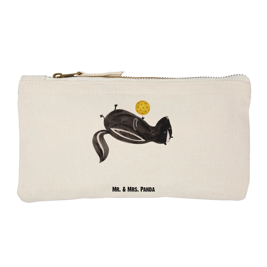Make-up bag skunk ball utensilientasche, Federmappe, Waschbeutel, beauty case, Kulturbeutel, aufbewahrungstasche, Schminkbeutel, Mäppchen, Schlampermäppchen, Kulturtasche, pinsel tasche, Kosmetiktasche, Stiftemäppchen, Waschtasche, kosmetiktäschchen, Kosmetikbeutel, aufbewahrungsbeutel, toiletry bag, Etui, Schminktasche, Schminktäschchen, beauty tasche, pencil case, Stinktier, Skunk, Verspielt, Weisheit, Stinker, Wildtier, Stinki, Raubtier