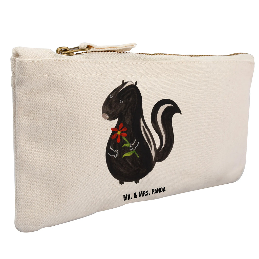 Make-up bag skunk flower Stiftemäppchen, beauty case, Kosmetiktasche, Federmappe, Etui, toiletry bag, Schminktasche, Kosmetikbeutel, beauty tasche, Waschbeutel, Schlampermäppchen, Mäppchen, aufbewahrungsbeutel, pencil case, pinsel tasche, Kulturbeutel, Kulturtasche, Waschtasche, utensilientasche, Schminktäschchen, kosmetiktäschchen, Schminkbeutel, aufbewahrungstasche, Stinktier, Skunk, Träume, Verträumt, Raubtier, Stinker, Wildtier, Tagträumer, Stinki, Dreams