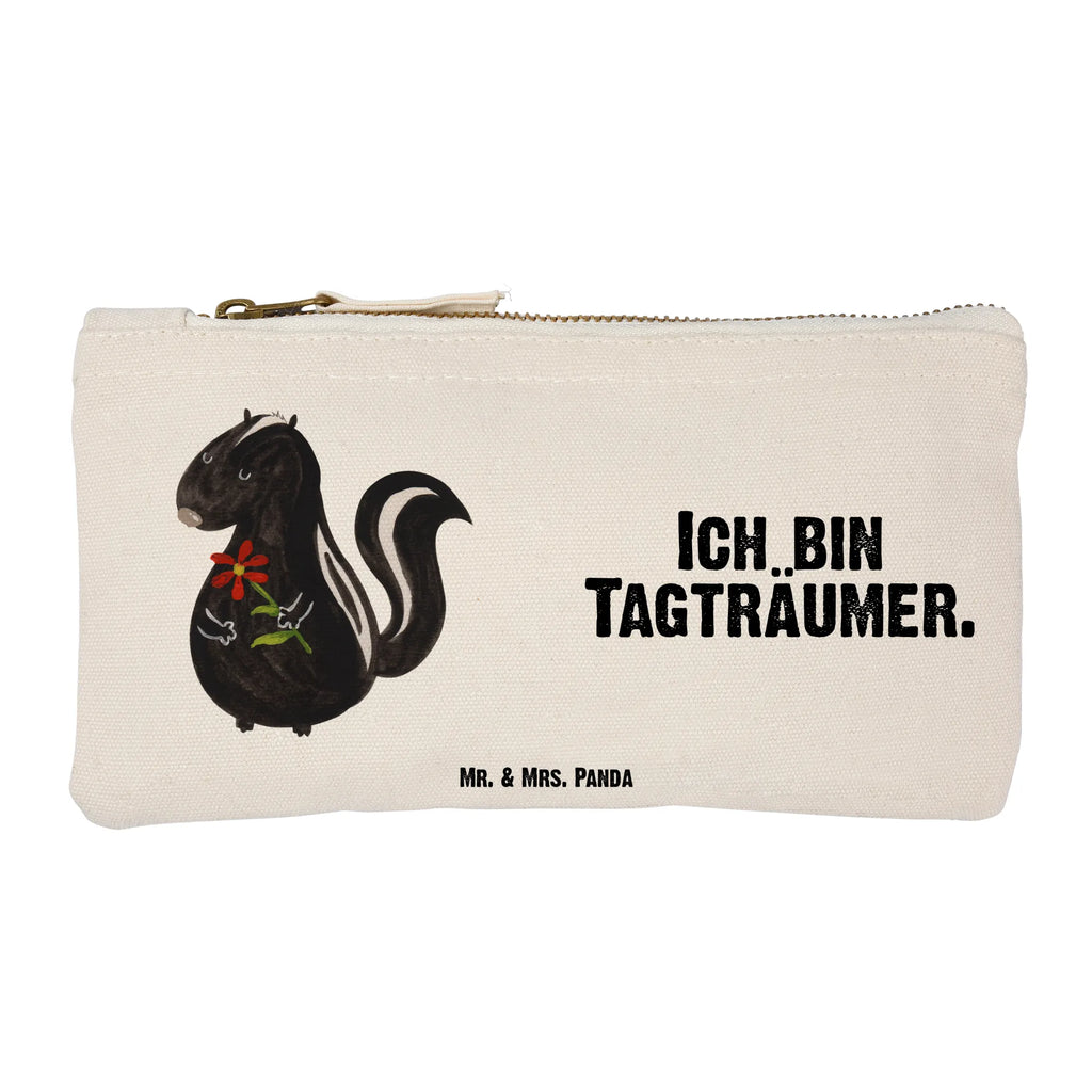 Make-up bag skunk flower Stiftemäppchen, beauty case, Kosmetiktasche, Federmappe, Etui, toiletry bag, Schminktasche, Kosmetikbeutel, beauty tasche, Waschbeutel, Schlampermäppchen, Mäppchen, aufbewahrungsbeutel, pencil case, pinsel tasche, Kulturbeutel, Kulturtasche, Waschtasche, utensilientasche, Schminktäschchen, kosmetiktäschchen, Schminkbeutel, aufbewahrungstasche, Stinktier, Skunk, Träume, Verträumt, Raubtier, Stinker, Wildtier, Tagträumer, Stinki, Dreams