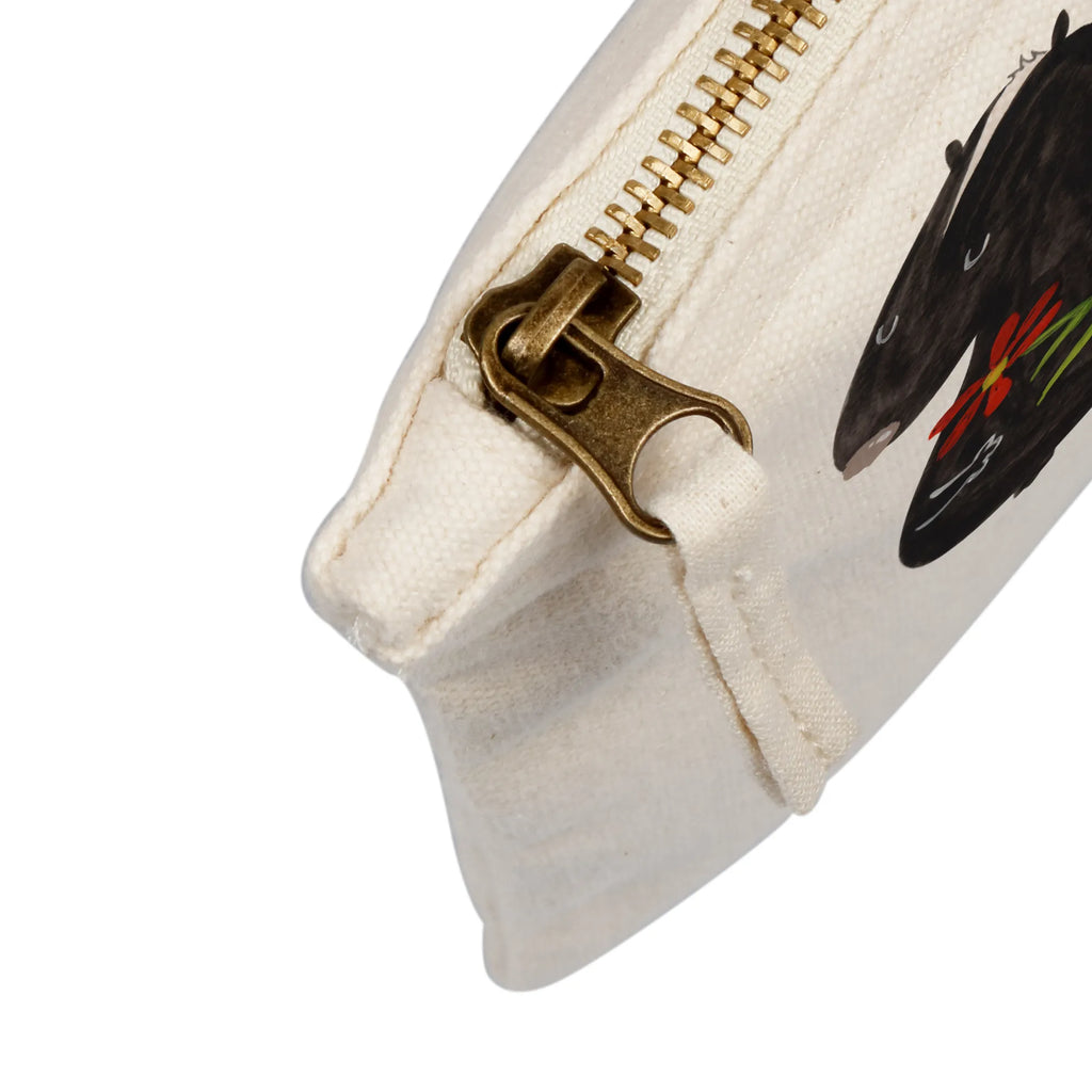 Make-up bag skunk flower Stiftemäppchen, beauty case, Kosmetiktasche, Federmappe, Etui, toiletry bag, Schminktasche, Kosmetikbeutel, beauty tasche, Waschbeutel, Schlampermäppchen, Mäppchen, aufbewahrungsbeutel, pencil case, pinsel tasche, Kulturbeutel, Kulturtasche, Waschtasche, utensilientasche, Schminktäschchen, kosmetiktäschchen, Schminkbeutel, aufbewahrungstasche, Stinktier, Skunk, Träume, Verträumt, Raubtier, Stinker, Wildtier, Tagträumer, Stinki, Dreams