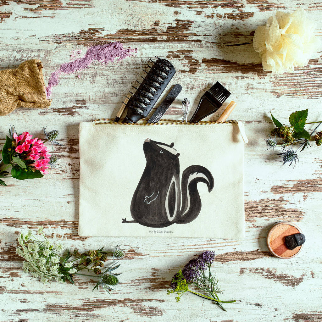 Make-up bag skunk Sit Skunk, slogan, stinky, stinker, skunk, law, wild animal, office, predator, know-it-all