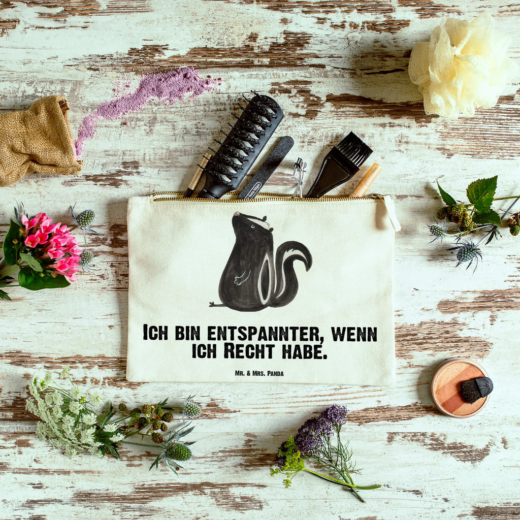 Make-up bag skunk Sit Skunk, slogan, stinky, stinker, skunk, law, wild animal, office, predator, know-it-all