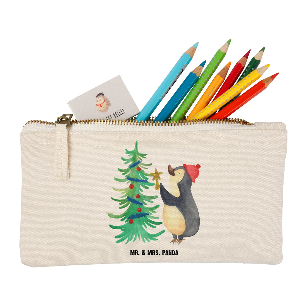 Make-up bag penguin Christmas tree Waschbeutel, Kulturtasche, pinsel tasche, pencil case, kosmetiktäschchen, Schminktasche, Schminktäschchen, Schlampermäppchen, Kosmetiktasche, aufbewahrungsbeutel, Kosmetikbeutel, Mäppchen, beauty tasche, Waschtasche, Etui, aufbewahrungstasche, Kulturbeutel, utensilientasche, Stiftemäppchen, beauty case, Schminkbeutel, toiletry bag, Federmappe, Heiligabend, Wintermotiv, Nikolaus, Weihnachtsdeko, Advent, Winter, Weihnachten, Pinguin
