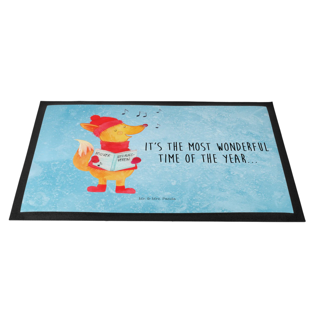 Doormat Fox Singer Haustürmatte, Türmatte, Schmutzfänger, schmutzfangmatten, Eingangsmatte, Sauberlaufmatte, fußmatte, Eingangsteppich, Schuhabstreifer, hausmatte, Schmutzfangmatte, Schmutzfangteppich, matte haustür, Fußabstreifer, sauberlaufmatten, Fußabtreter, Schmutzmatte, türmatten, flurmatte, Abtretmatte, außenmatte, Türvorleger, Fußmatten, abstreifer, Abtreter, Fussmatte, Nikolaus, Weihnachten, Advent, Weihnachtsdeko, Wintermotiv, Heiligabend, Winter, Fuchs, Sänger, Weihnachtslieder, Singen, Füchse, Geschenk Sänger