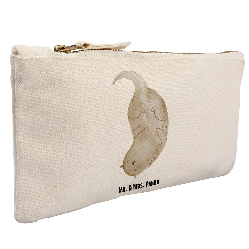 Make-up bag otter upside down Schlampermäppchen, Stiftemäppchen, Kulturbeutel, pinsel tasche, Schminkbeutel, Kosmetikbeutel, pencil case, aufbewahrungstasche, Waschtasche, utensilientasche, Waschbeutel, Schminktasche, aufbewahrungsbeutel, Etui, toiletry bag, Kulturtasche, beauty case, Schminktäschchen, kosmetiktäschchen, Kosmetiktasche, Mäppchen, beauty tasche, Federmappe, Otter, Fischotter, Seeotter, Otter Seeotter See Otter