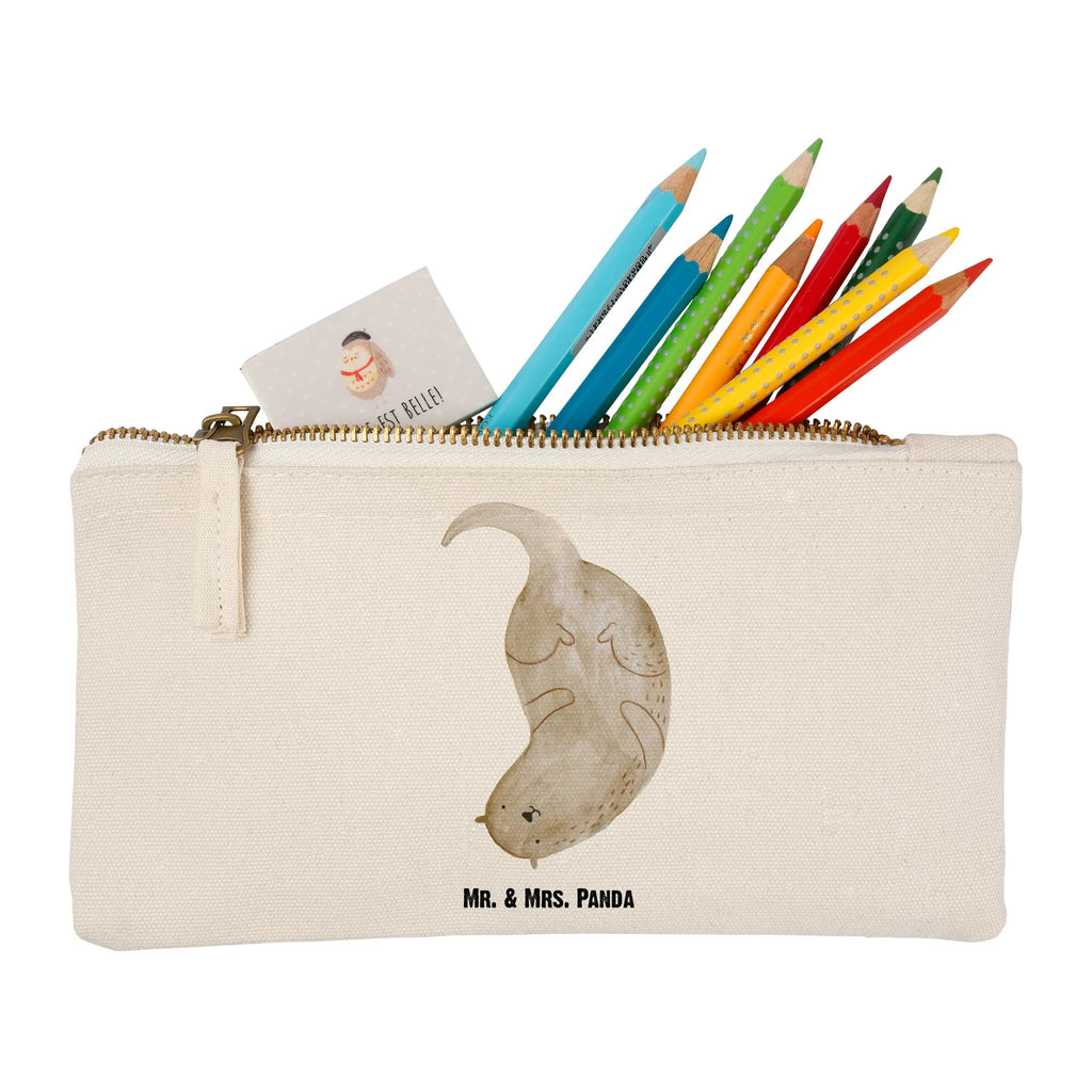 Make-up bag otter upside down Schlampermäppchen, Stiftemäppchen, Kulturbeutel, pinsel tasche, Schminkbeutel, Kosmetikbeutel, pencil case, aufbewahrungstasche, Waschtasche, utensilientasche, Waschbeutel, Schminktasche, aufbewahrungsbeutel, Etui, toiletry bag, Kulturtasche, beauty case, Schminktäschchen, kosmetiktäschchen, Kosmetiktasche, Mäppchen, beauty tasche, Federmappe, Otter, Fischotter, Seeotter, Otter Seeotter See Otter