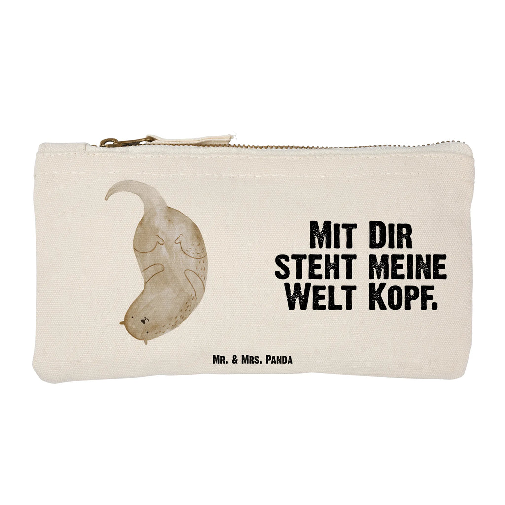 Make-up bag otter upside down Schlampermäppchen, Stiftemäppchen, Kulturbeutel, pinsel tasche, Schminkbeutel, Kosmetikbeutel, pencil case, aufbewahrungstasche, Waschtasche, utensilientasche, Waschbeutel, Schminktasche, aufbewahrungsbeutel, Etui, toiletry bag, Kulturtasche, beauty case, Schminktäschchen, kosmetiktäschchen, Kosmetiktasche, Mäppchen, beauty tasche, Federmappe, Otter, Fischotter, Seeotter, Otter Seeotter See Otter