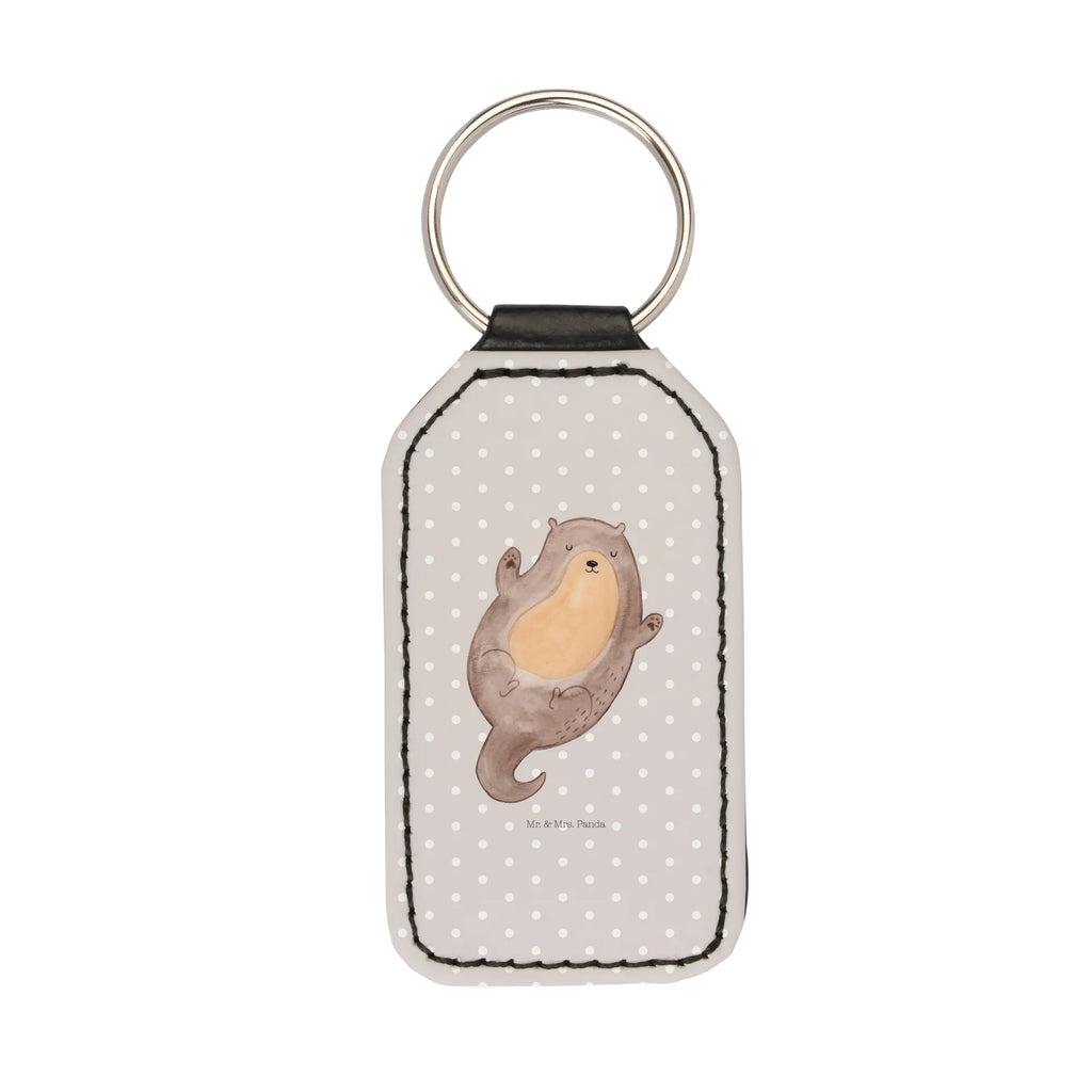 Rectangular key ring otter Embrace pendant, key ring, keychain, bag pendant, lucky charm, otter, marten, sea otter, European otter, water mammal, aquatic animal, baby otter, predator, water, otter gifts, animal lover, gift ideas for animal lovers, animal, mammal, water animal, gifts for people in love, Otter Sea Otter Lake Otter