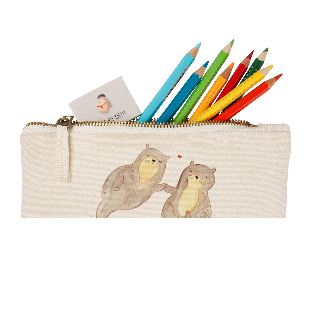 Make-up bag otter holding hands otter, marten, sea otter, European otter, water mammal, aquatic animal, baby otter, predator, water, otter gifts, animal lover, gift ideas for animal lovers, animal, mammal, water animal, gifts for people in love, Otter Sea Otter Lake Otter