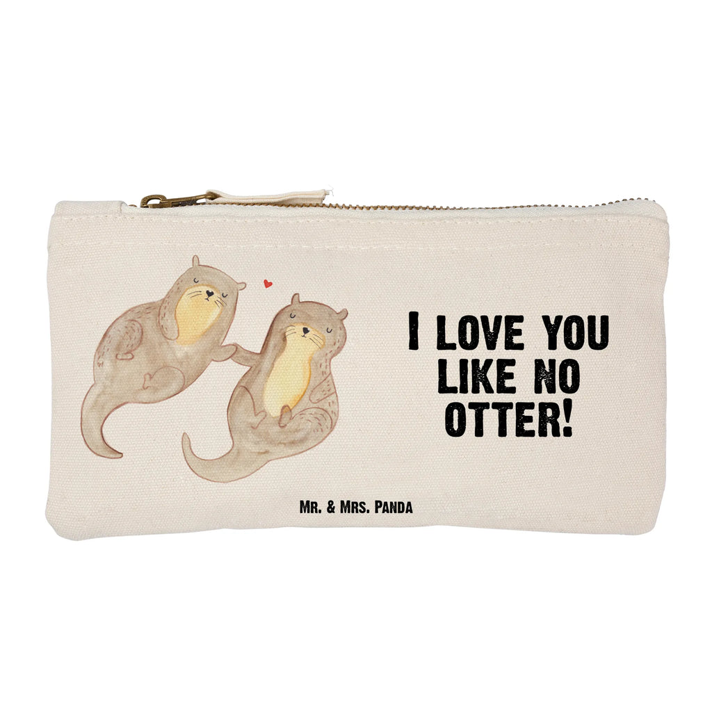 Make-up bag otter holding hands otter, marten, sea otter, European otter, water mammal, aquatic animal, baby otter, predator, water, otter gifts, animal lover, gift ideas for animal lovers, animal, mammal, water animal, gifts for people in love, Otter Sea Otter Lake Otter