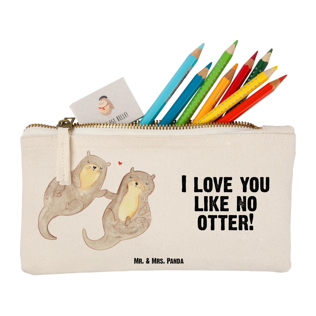Make-up bag otter holding hands otter, marten, sea otter, European otter, water mammal, aquatic animal, baby otter, predator, water, otter gifts, animal lover, gift ideas for animal lovers, animal, mammal, water animal, gifts for people in love, Otter Sea Otter Lake Otter