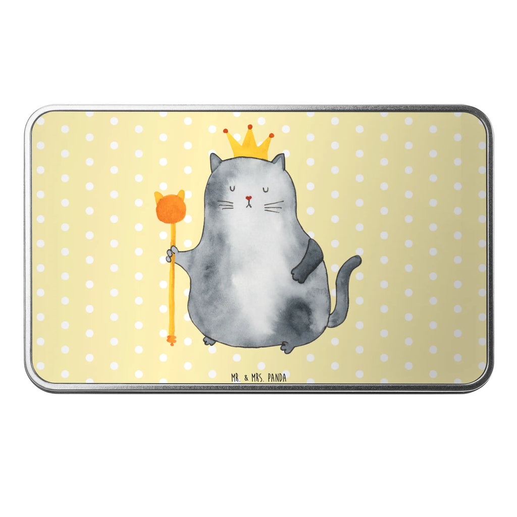 Metalowa puszka kot Król Kot, motyw kotów, miłośnik kotów, dekoracje z kotami, przyjaciel kotów, entuzjasta kotów, produkty dla kotów, artykuły dla kotów, akcesoria dla kotów, pamiątki z kotami, produkty dla miłośników kotów, motywy kotów