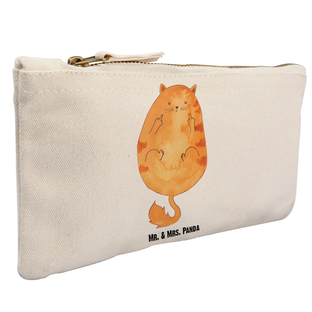 Make-up bag Cat middle finger cat, tomcat, kitty, meow, kitten, housecat, mama cat, love cats, cat image, cat fan, cat lover, cat fancier, cat decoration, gift for cat lover, cat owner, funny cats, cat sayings, cat motto, funny cat gifts, fan merchandise, cat stuff, animal lover, Cat, Puss, Cats, Kitty, Middle finger, Fuck off, Smelly finger
