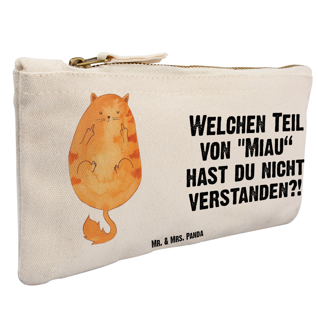 Make-up bag Cat middle finger cat, tomcat, kitty, meow, kitten, housecat, mama cat, love cats, cat image, cat fan, cat lover, cat fancier, cat decoration, gift for cat lover, cat owner, funny cats, cat sayings, cat motto, funny cat gifts, fan merchandise, cat stuff, animal lover, Cat, Puss, Cats, Kitty, Middle finger, Fuck off, Smelly finger