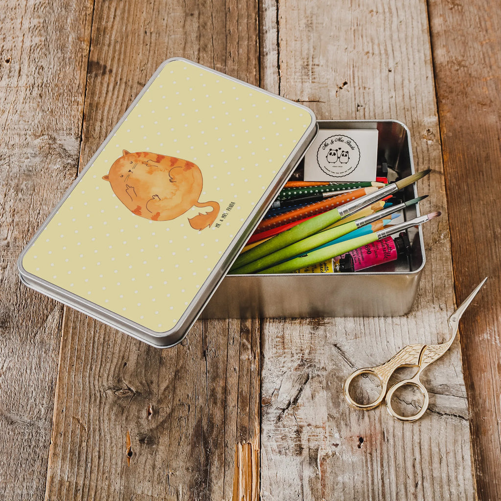 Metalowa puszka Kot ranny ptaszek Kot, motyw kotów, miłośnik kotów, dekoracje z kotami, przyjaciel kotów, entuzjasta kotów, produkty dla kotów, artykuły dla kotów, akcesoria dla kotów, pamiątki z kotami, produkty dla miłośników kotów, motywy kotów