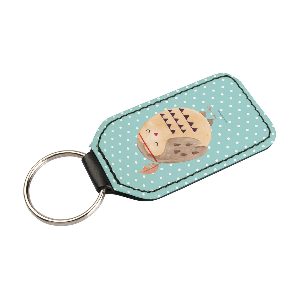 Rectangular key ring Owl feather headdress keychain, pendant, lucky charm, bag pendant, key ring, owl, forest animal, bird, nocturnal, gift ideas, birthday present, illustrated, funny, romantic gift, owl decor, Decoration, Travel saying, Indian saying, Owl decoration, Owl, Beautiful saying, Feather decoration, Life is an adventure