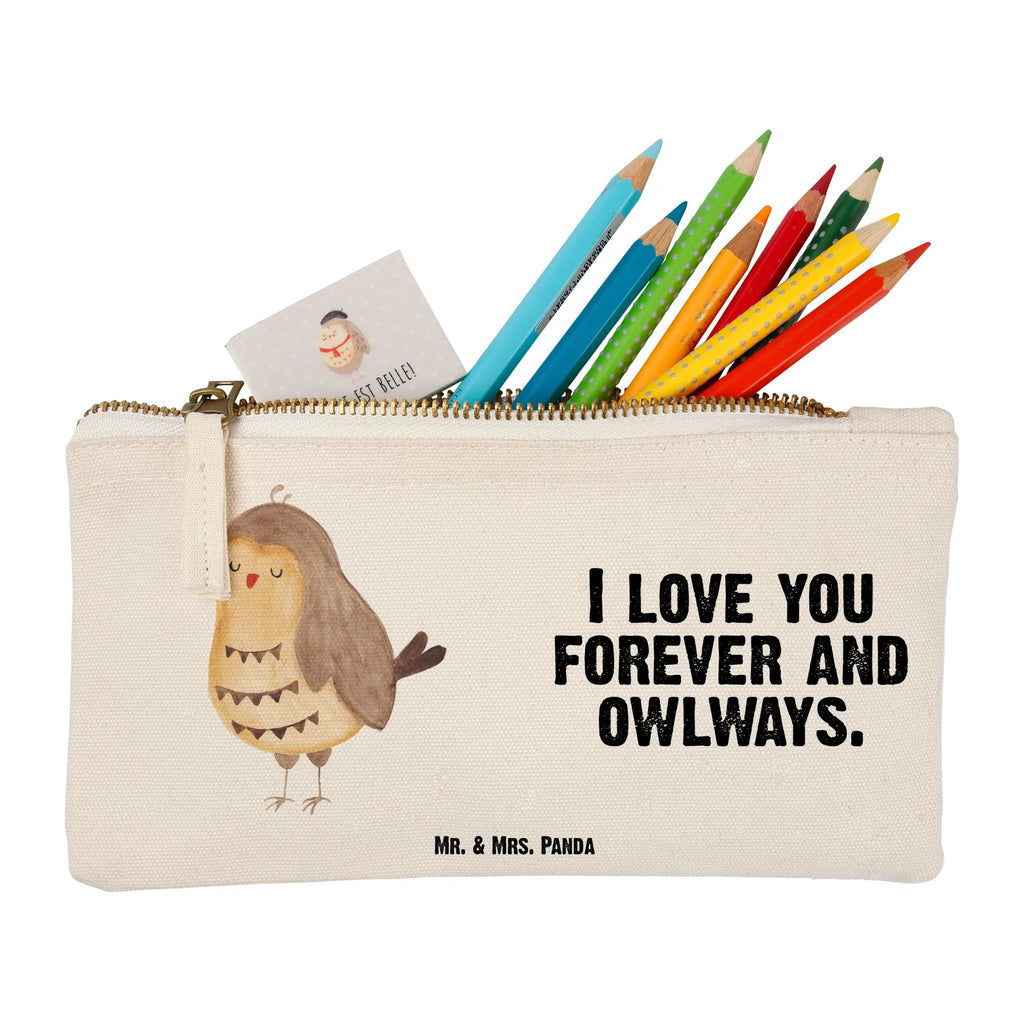 Schminktasche Eule Zufrieden Etui, Schlampermäppchen, beauty tasche, Federmappe, beauty case, Kulturtasche, aufbewahrungsbeutel, aufbewahrungstasche, pencil case, Schminkbeutel, Schminktasche, Waschbeutel, utensilientasche, Kulturbeutel, Kosmetikbeutel, Schminktäschchen, Waschtasche, Stiftemäppchen, Kosmetiktasche, kosmetiktäschchen, Mäppchen, pinsel tasche, toiletry bag, Eule, Eule Spruch, Eule Deko, Owl, Romantisch, Liebe Spruch, Geschenk Hochzeitstag, Wortspiel Lustig, Spruch schön