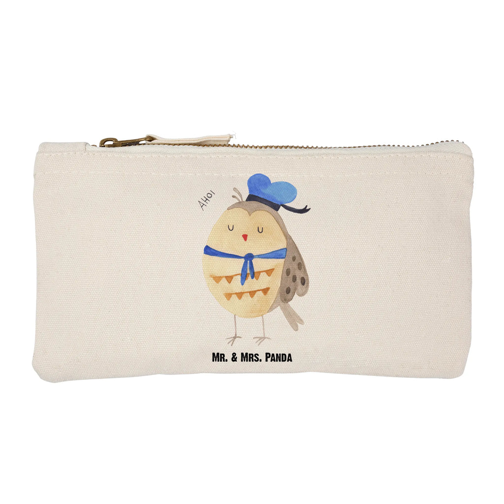 Schminktasche Eule Matrose Schlampermäppchen, Kosmetikbeutel, Schminkbeutel, aufbewahrungsbeutel, utensilientasche, Stiftemäppchen, Mäppchen, beauty tasche, Etui, Waschbeutel, Schminktasche, Federmappe, aufbewahrungstasche, toiletry bag, Kulturbeutel, kosmetiktäschchen, Schminktäschchen, Kosmetiktasche, Kulturtasche, pencil case, pinsel tasche, Waschtasche, beauty case, Eule, Wortspiel Lustig, Eule Deko, Matrose, Owl, Ehe, Hochzeitstag Geschenk, Eule Spruch, Heimathafen, Freundin, Seefahrer