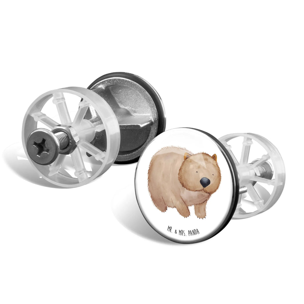 Waschbecken Stöpsel Wombat Waschbecken, Stöpsel, Ablaufgarnitur, Waschbecken Stopfen, Abflussstöpsel, Tiermotive, Gute Laune, lustige Sprüche, Tiere, Das Leben ist schön, Spruch, Motivation, Australien, Wombat