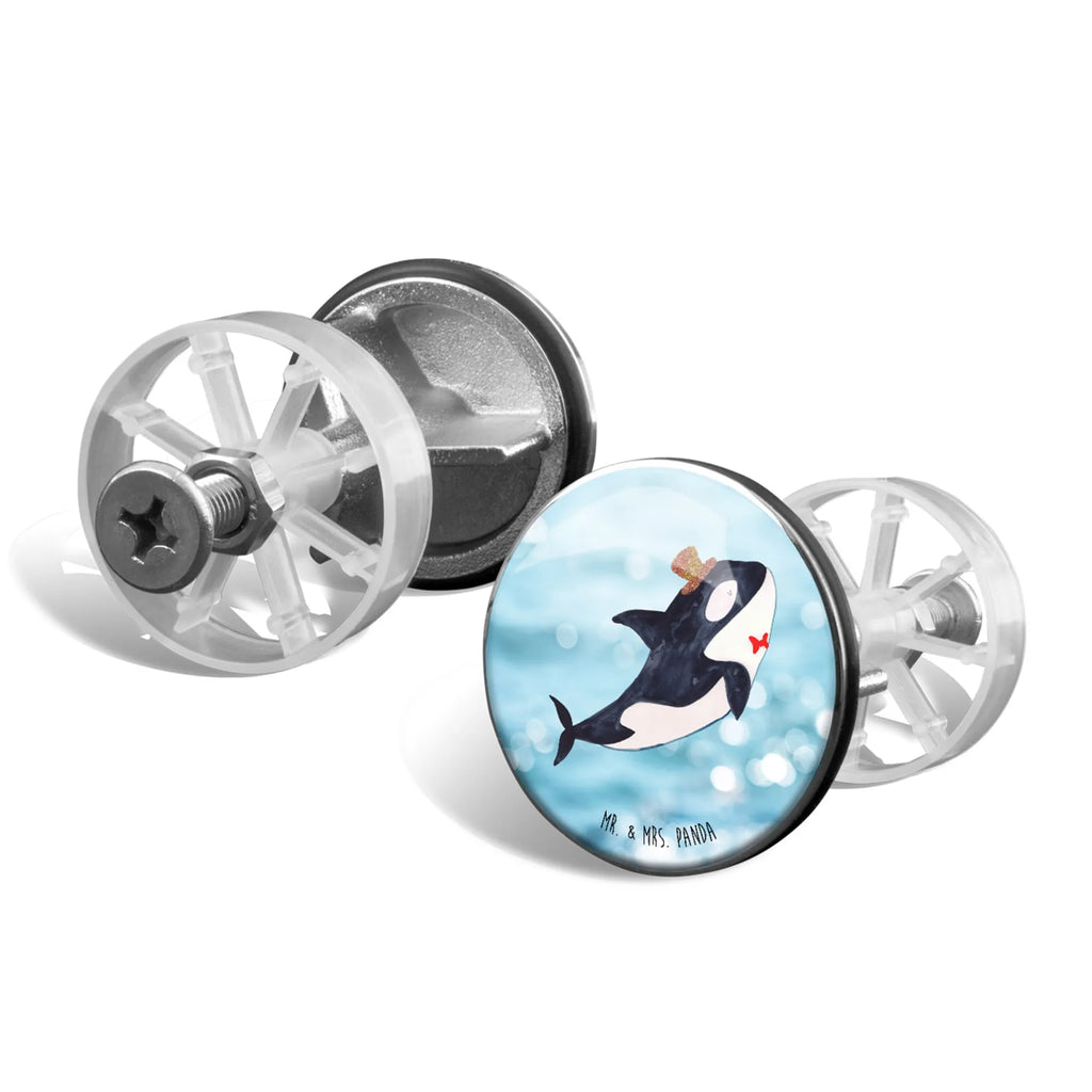 Sink plug orca cylinder universal, stoppers, washbasin, drain plugs, drain set, Washbasin plugs, washbasin plugs, Seafood, aquatic animals, ocean, sea, fish, shells, corals, reef, whale, narwhal, sea urchin, lobster, platypus, turtle, manatee, crocodile, orca, shrimp, gifts for seafood lovers, water world, underwater animals, underwater world, vacation, deep sea, seafood fans, gift ideas, seafood decoration, seafood posters, congratulations, confetti, glitter, celebration, party, birthday, feast