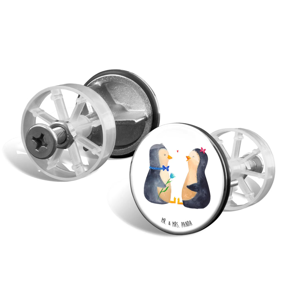 Korek do umywalki Pingwin para Waschbecken, Waschbecken Stopfen, Ablaufgarnitur, Abflussstöpsel, Stöpsel, Pinguin, Liebespaar, Liebesgeschenk, Jahrestag, Hochzeitstag, Verlobung, große Liebe, Hochzeitsgeschenk, Liebe, Traumpaar, Hochzeit, Pinguine, Liebesbeweis