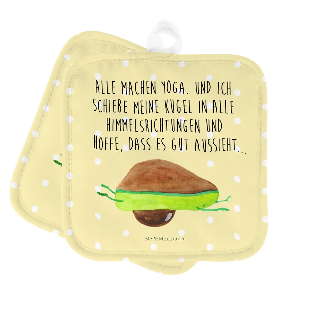 2-elementowy zestaw podkładek pod garnki Awokado joga Awokado, Warzywa, Wegan, Zdrowy