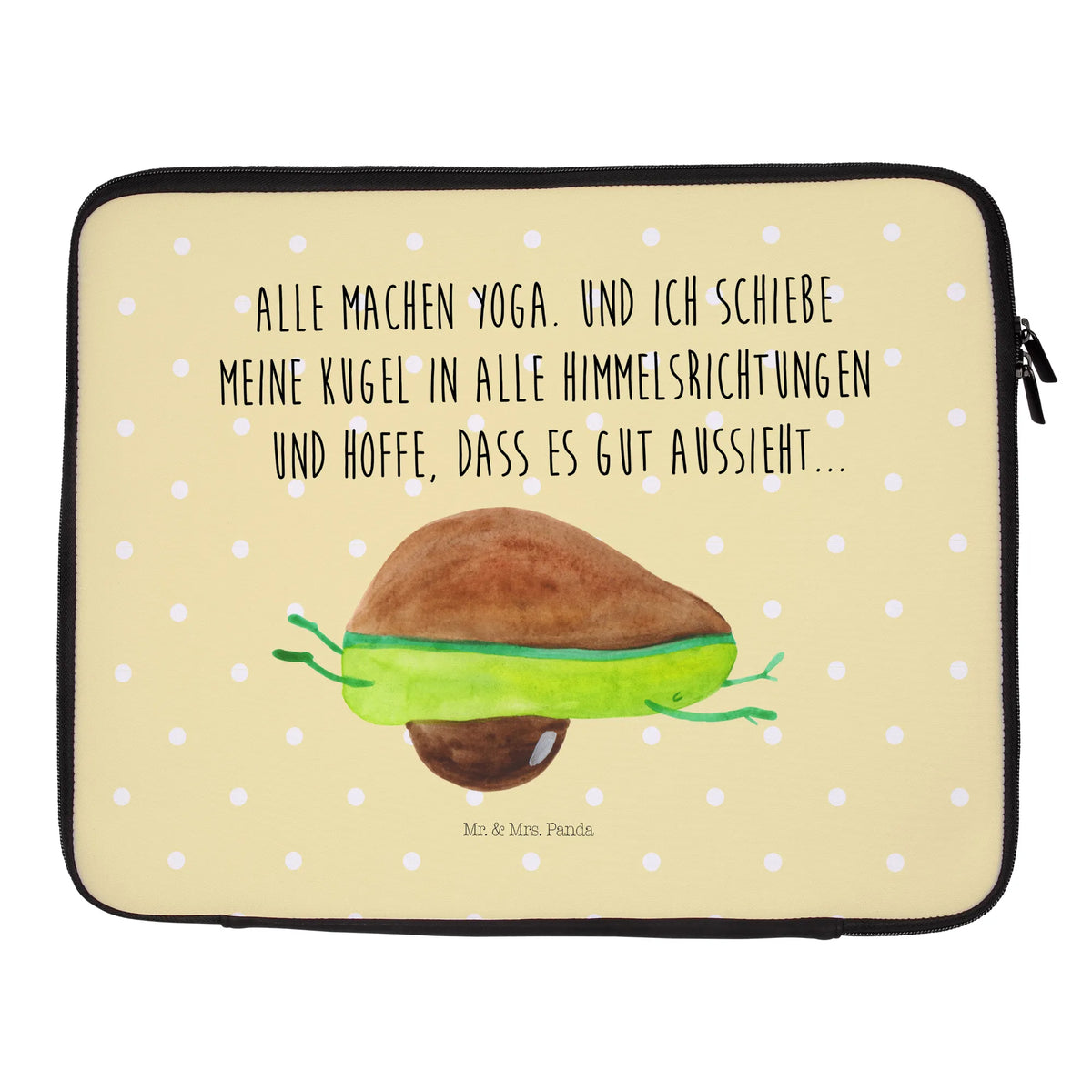 Notebook Tasche Avocado Yoga