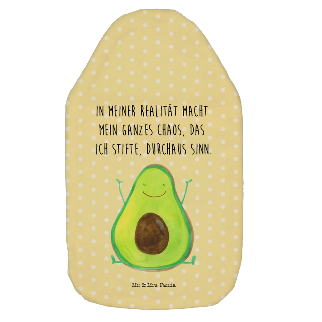Wärmflasche Avocado Glücklich Kinderwärmflasche, Körnerkissen, Wärmflaschenbezug, Wärmflasche mit Bezug, Bettflasche, Kleine Wärmflasche, Wärmekissen, Wärmflasche, Avocado, Veggie, Vegan, Gesund, Chaos