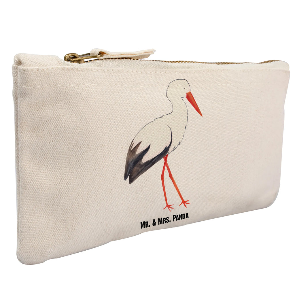 Make-up bag Stork Waschtasche, toiletry bag, Etui, Kosmetikbeutel, Schlampermäppchen, Schminktäschchen, Stiftemäppchen, aufbewahrungstasche, beauty tasche, Waschbeutel, kosmetiktäschchen, Kosmetiktasche, pinsel tasche, utensilientasche, beauty case, Schminktasche, Federmappe, aufbewahrungsbeutel, Mäppchen, Schminkbeutel, Kulturtasche, Kulturbeutel, pencil case, Lustige Sprüche, Tiermotive, Tiere, Gute Laune, Storch, Geburt, Mutter Werden, Schwangerschaft, Baby, Schwanger, Störche, Babybauch, Mutter, Mütter