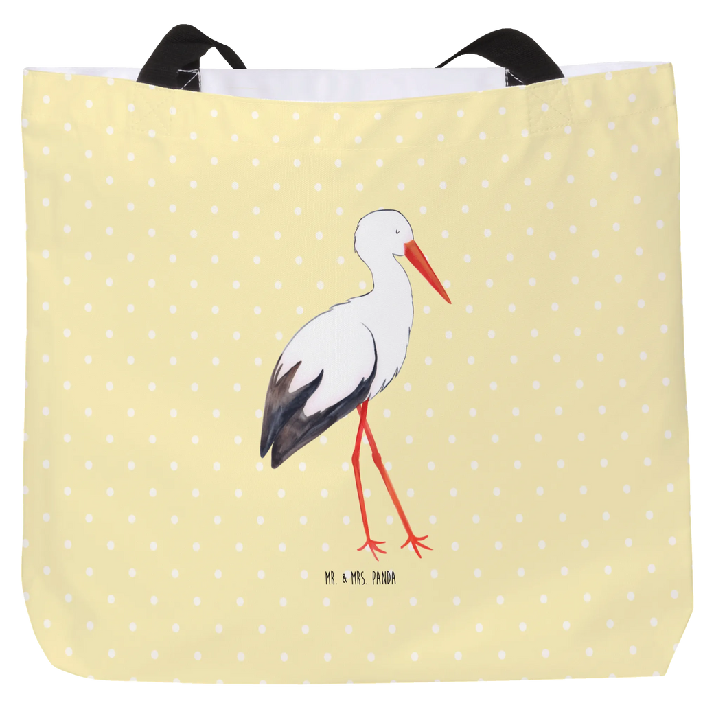 Shopper Stork Einkaufstasche, Schulbeutel, Beutel, Freizeittasche, Schultertasche, Strandtasche, Stofftasche, Tragebeutel, Ausflug, Tüte, Shopper, Schultasche, XXL Tasche, Einkaufsbeutel, XL, Alltagstasche, Gute Laune, Lustige Sprüche, Tiermotive, Tiere, Baby, Storch, Störche, Schwanger, Mütter, Geburt, Schwangerschaft, Babybauch, Mutter Werden, Mutter