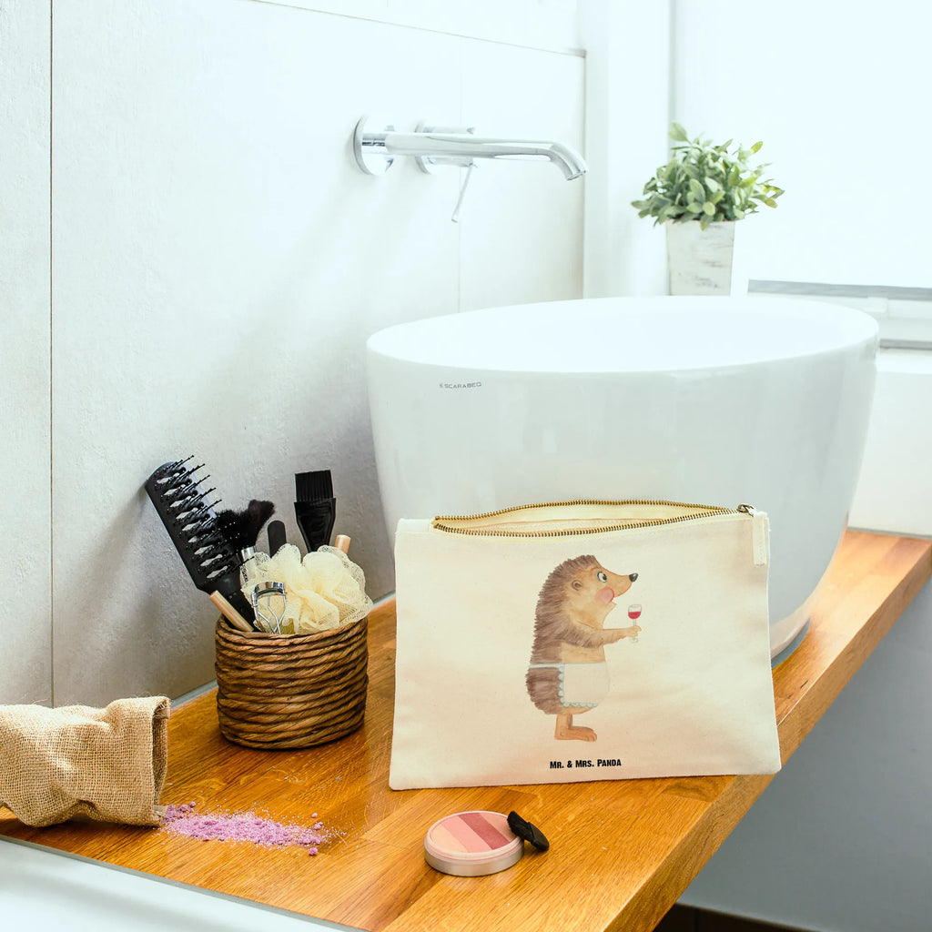 torebka na makijaż jeż wino Stiftemäppchen, Waschbeutel, Kulturbeutel, Kulturtasche, aufbewahrungstasche, kosmetiktäschchen, beauty case, Mäppchen, Federmappe, Schlampermäppchen, Schminktasche, Schminktäschchen, pinsel tasche, utensilientasche, toiletry bag, beauty tasche, Schminkbeutel, pencil case, Etui, aufbewahrungsbeutel, Kosmetikbeutel, Waschtasche, Kosmetiktasche, Lustige Sprüche, Tiermotive, Tiere, Gute Laune, Geschenk Weinliebhaber, Igel, Weißwein, Wein trinken, Rotwein, Wein Deko, Wein Spruch, Geschenk Weintrinker, Weinglas