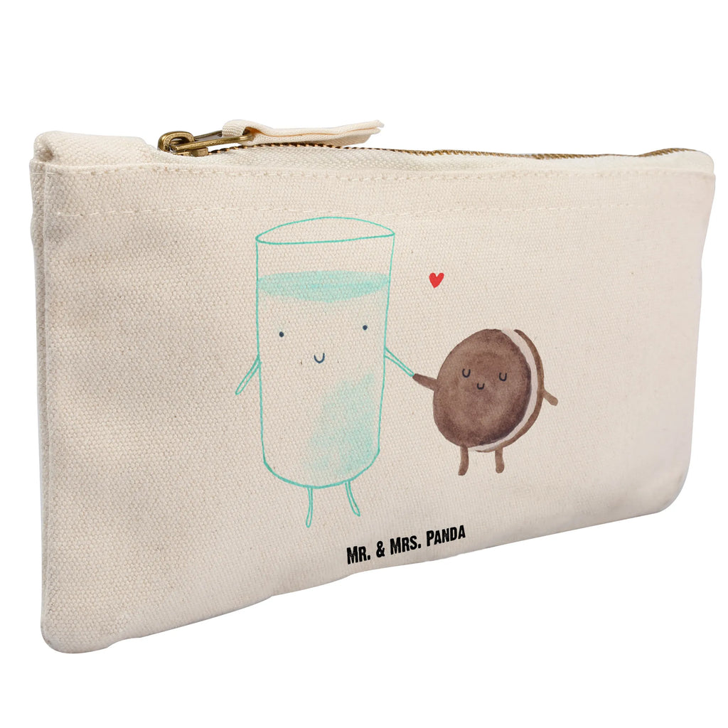 torebka na makijaż mleko ciastko Mäppchen, Kulturtasche, Schminktasche, Kulturbeutel, Kosmetiktasche, pinsel tasche, toiletry bag, aufbewahrungsbeutel, Waschbeutel, pencil case, Schlampermäppchen, utensilientasche, aufbewahrungstasche, Federmappe, Waschtasche, Stiftemäppchen, beauty tasche, Schminktäschchen, Etui, Schminkbeutel, Kosmetikbeutel, beauty case, kosmetiktäschchen, Lustige Sprüche, Tiermotive, Tiere, Gute Laune, Milch, Keks, Cookie, Milk, Motiv Süß, Romantisch, Kaffee, Kekse, Perfektes Paar, Einladung Frühstück