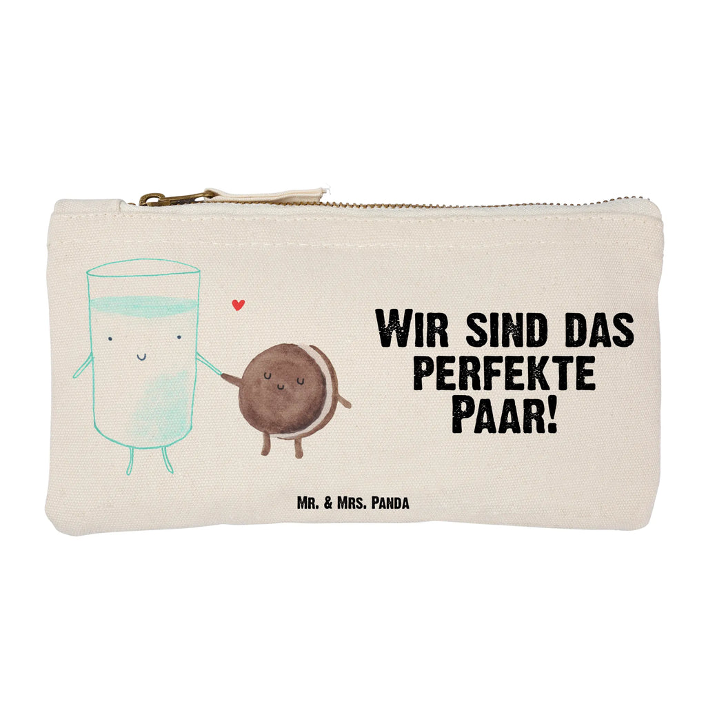 torebka na makijaż mleko ciastko Mäppchen, Kulturtasche, Schminktasche, Kulturbeutel, Kosmetiktasche, pinsel tasche, toiletry bag, aufbewahrungsbeutel, Waschbeutel, pencil case, Schlampermäppchen, utensilientasche, aufbewahrungstasche, Federmappe, Waschtasche, Stiftemäppchen, beauty tasche, Schminktäschchen, Etui, Schminkbeutel, Kosmetikbeutel, beauty case, kosmetiktäschchen, Lustige Sprüche, Tiermotive, Tiere, Gute Laune, Milch, Keks, Cookie, Milk, Motiv Süß, Romantisch, Kaffee, Kekse, Perfektes Paar, Einladung Frühstück