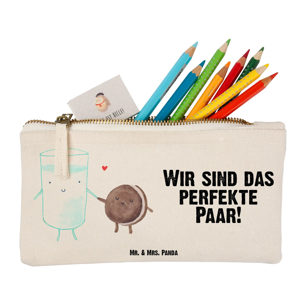 torebka na makijaż mleko ciastko Mäppchen, Kulturtasche, Schminktasche, Kulturbeutel, Kosmetiktasche, pinsel tasche, toiletry bag, aufbewahrungsbeutel, Waschbeutel, pencil case, Schlampermäppchen, utensilientasche, aufbewahrungstasche, Federmappe, Waschtasche, Stiftemäppchen, beauty tasche, Schminktäschchen, Etui, Schminkbeutel, Kosmetikbeutel, beauty case, kosmetiktäschchen, Lustige Sprüche, Tiermotive, Tiere, Gute Laune, Milch, Keks, Cookie, Milk, Motiv Süß, Romantisch, Kaffee, Kekse, Perfektes Paar, Einladung Frühstück