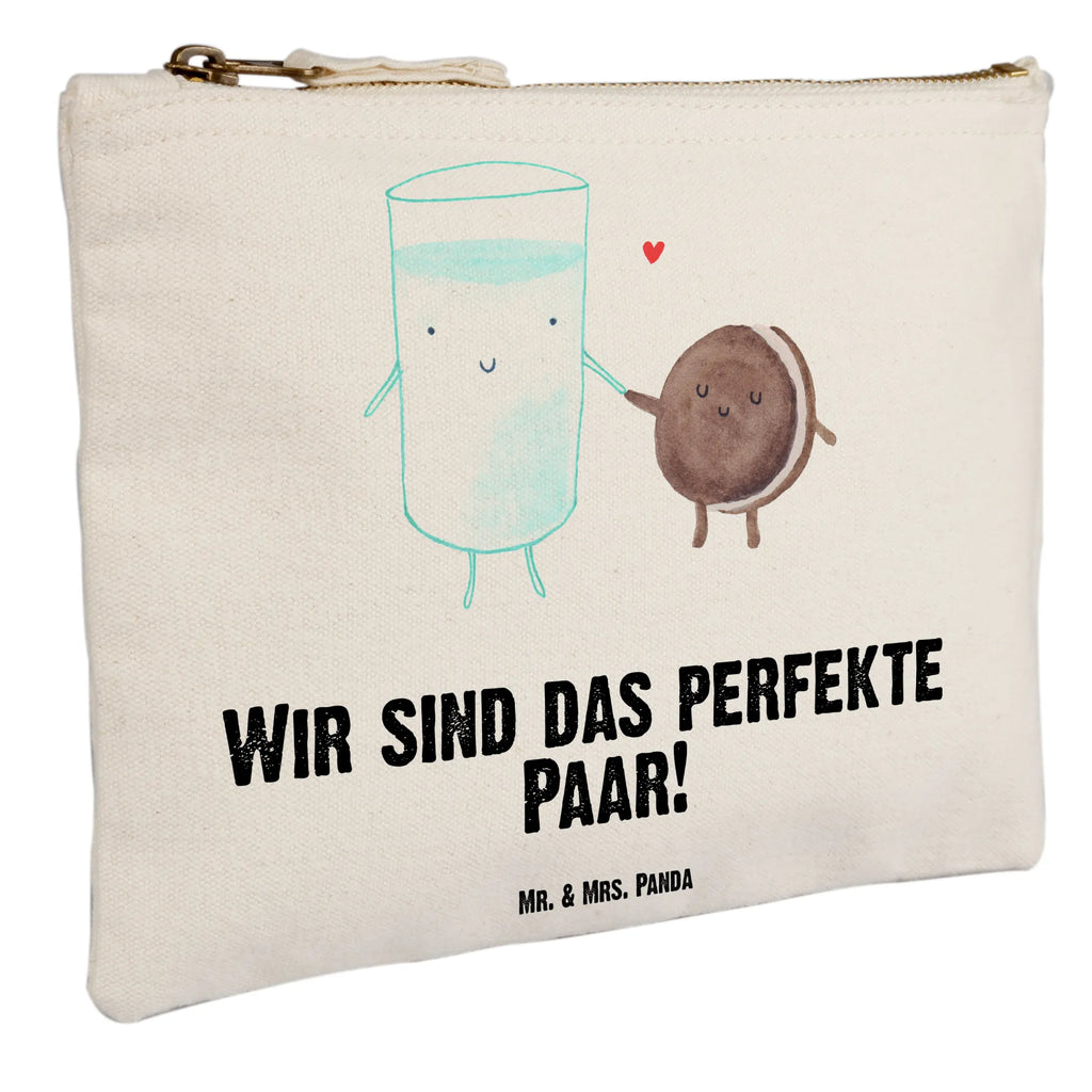 torebka na makijaż mleko ciastko Mäppchen, Kulturtasche, Schminktasche, Kulturbeutel, Kosmetiktasche, pinsel tasche, toiletry bag, aufbewahrungsbeutel, Waschbeutel, pencil case, Schlampermäppchen, utensilientasche, aufbewahrungstasche, Federmappe, Waschtasche, Stiftemäppchen, beauty tasche, Schminktäschchen, Etui, Schminkbeutel, Kosmetikbeutel, beauty case, kosmetiktäschchen, Lustige Sprüche, Tiermotive, Tiere, Gute Laune, Milch, Keks, Cookie, Milk, Motiv Süß, Romantisch, Kaffee, Kekse, Perfektes Paar, Einladung Frühstück