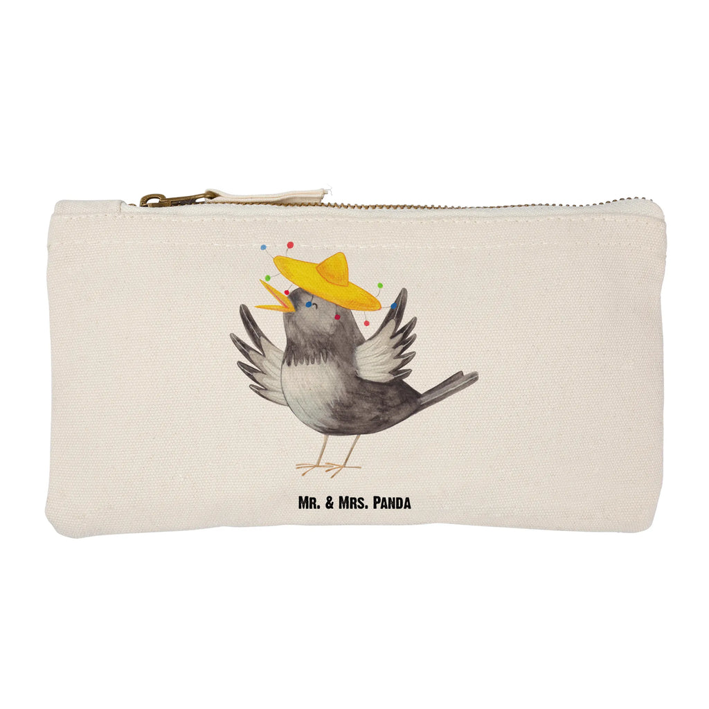 Make-up bag Crow sombrero aufbewahrungsbeutel, beauty case, kosmetiktäschchen, Schminkbeutel, Kulturtasche, Schlampermäppchen, Kosmetiktasche, Schminktasche, Kosmetikbeutel, Mäppchen, Kulturbeutel, beauty tasche, aufbewahrungstasche, toiletry bag, utensilientasche, pencil case, Etui, Waschbeutel, Waschtasche, Federmappe, Stiftemäppchen, Schminktäschchen, pinsel tasche, Lustige Sprüche, Tiermotive, Tiere, Gute Laune, Motivation, Glück Spruch, Rabe, Vogel, Elster, Fröhlich sein, Froh, Spruch Positiv, Vögel, glücklich sein