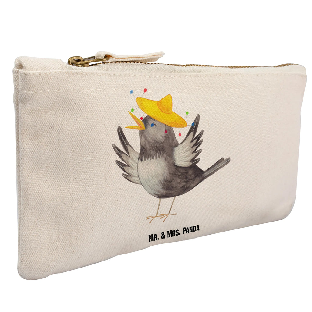 Make-up bag Crow sombrero aufbewahrungsbeutel, beauty case, kosmetiktäschchen, Schminkbeutel, Kulturtasche, Schlampermäppchen, Kosmetiktasche, Schminktasche, Kosmetikbeutel, Mäppchen, Kulturbeutel, beauty tasche, aufbewahrungstasche, toiletry bag, utensilientasche, pencil case, Etui, Waschbeutel, Waschtasche, Federmappe, Stiftemäppchen, Schminktäschchen, pinsel tasche, Lustige Sprüche, Tiermotive, Tiere, Gute Laune, Motivation, Glück Spruch, Rabe, Vogel, Elster, Fröhlich sein, Froh, Spruch Positiv, Vögel, glücklich sein