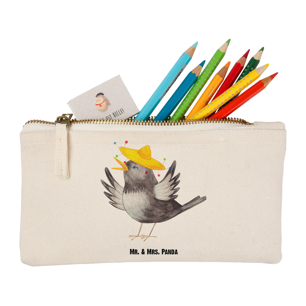 Make-up bag Crow sombrero aufbewahrungsbeutel, beauty case, kosmetiktäschchen, Schminkbeutel, Kulturtasche, Schlampermäppchen, Kosmetiktasche, Schminktasche, Kosmetikbeutel, Mäppchen, Kulturbeutel, beauty tasche, aufbewahrungstasche, toiletry bag, utensilientasche, pencil case, Etui, Waschbeutel, Waschtasche, Federmappe, Stiftemäppchen, Schminktäschchen, pinsel tasche, Lustige Sprüche, Tiermotive, Tiere, Gute Laune, Motivation, Glück Spruch, Rabe, Vogel, Elster, Fröhlich sein, Froh, Spruch Positiv, Vögel, glücklich sein